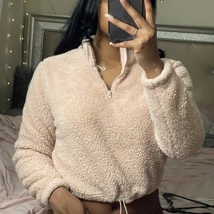 topped sherpa jacket